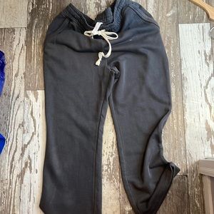 Gently used gray wide leg sweat pants